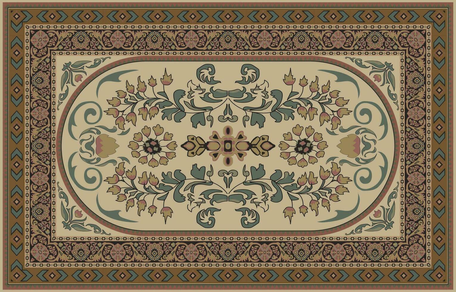 traditionnel tapis, indigène personnes, symbole de en forme de S, croyance de dragons luxueux les tapis. persan couverture motifs motifs couleurs et disposition vecteur