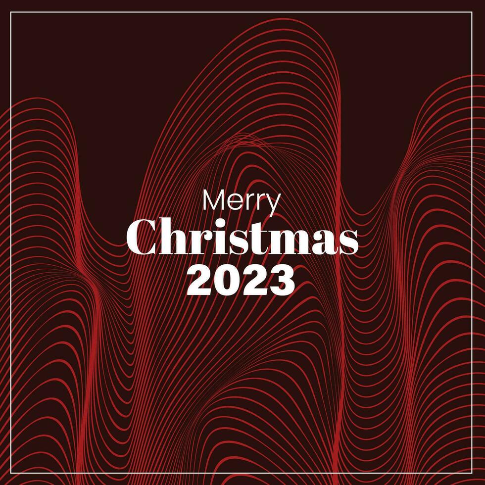 joyeux Noël 2023 rétro style futuriste Contexte abstrait vecteur