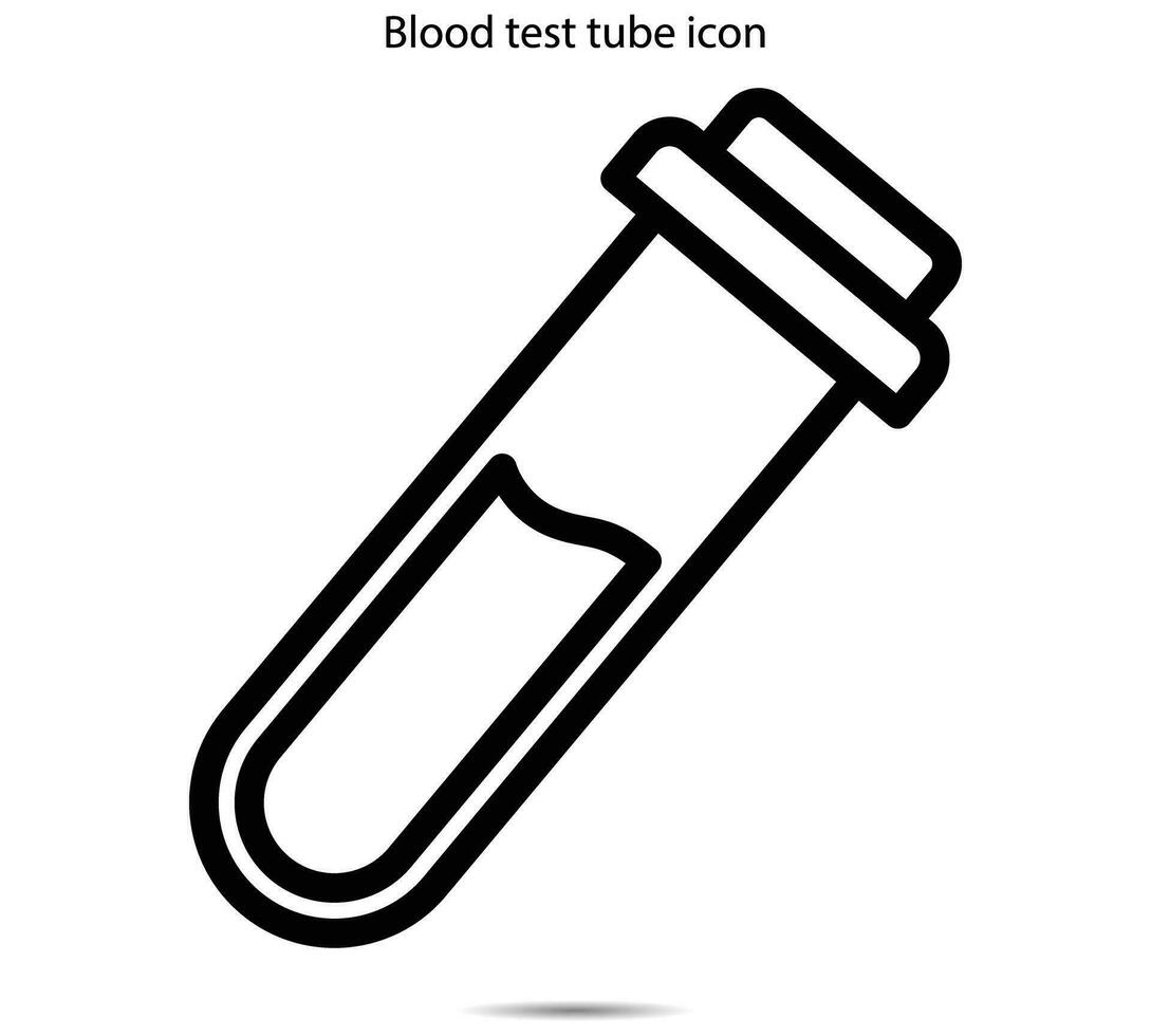 du sang tester tube icône vecteur