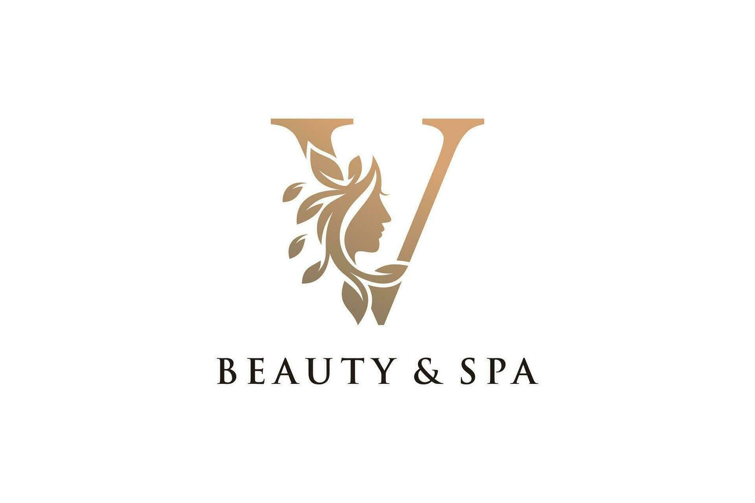 lettre logo avec beauté Créatif concept style prime vecteur