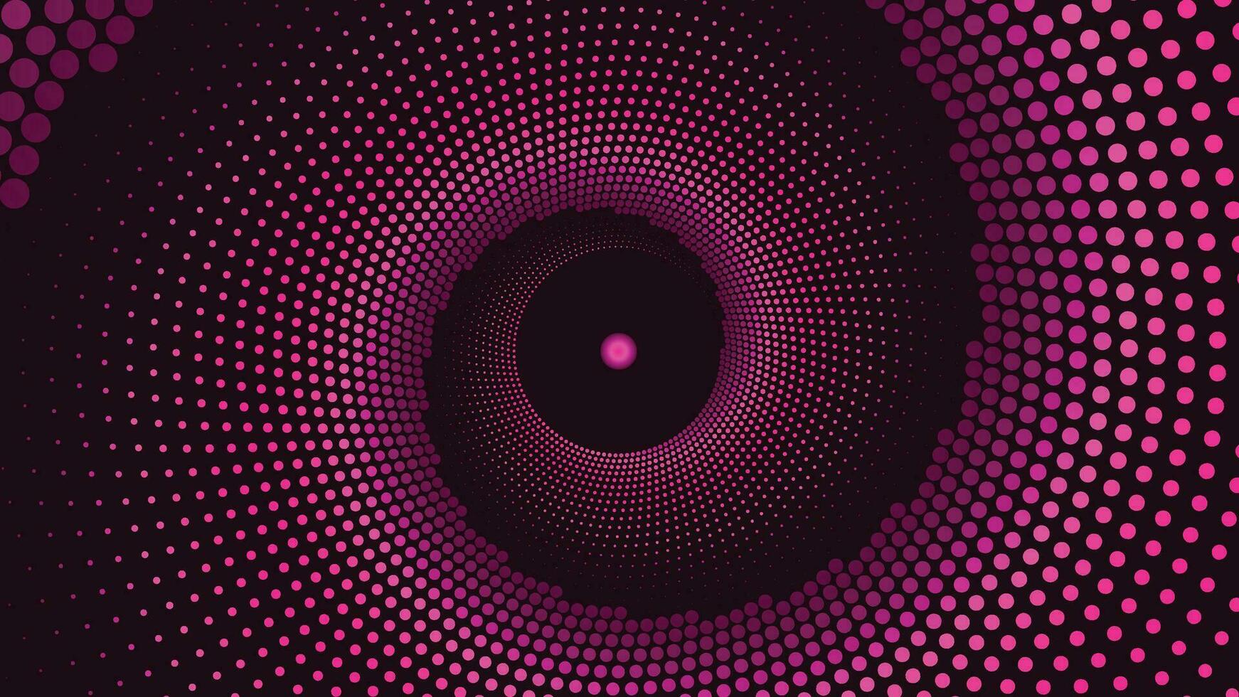 abstrait spirale à pois vortex forme violet Couleur Contexte. vecteur