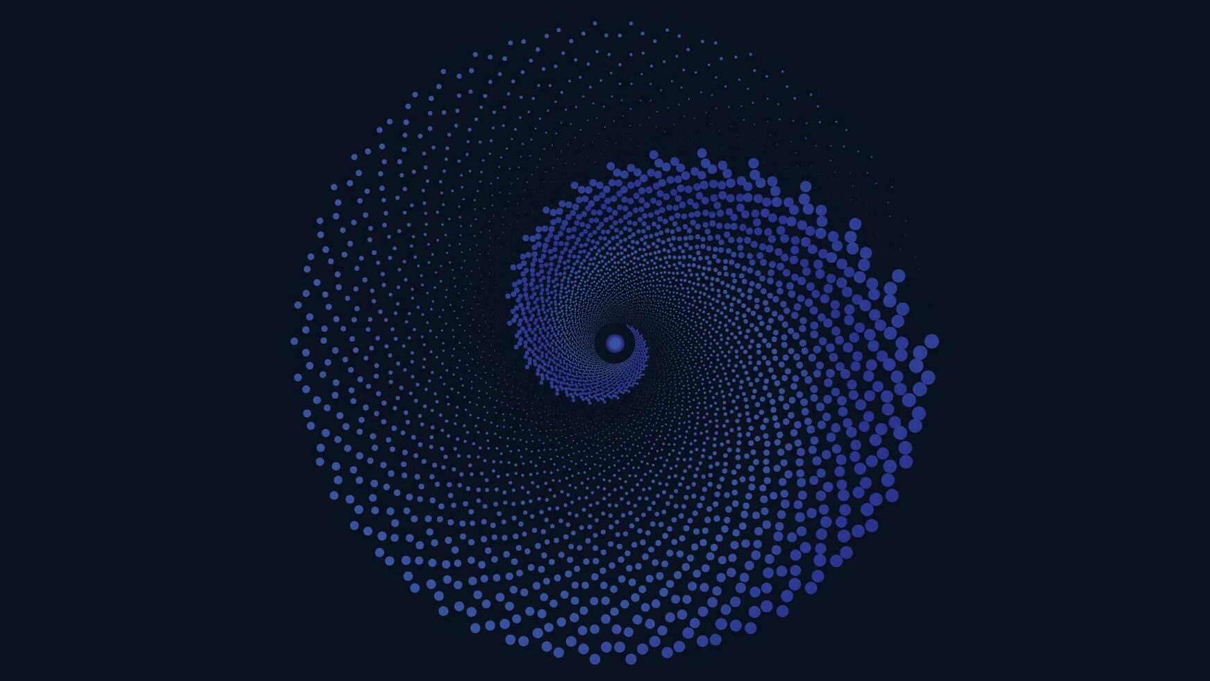 abstrait spirale Créatif foncé bleu Contexte vecteur