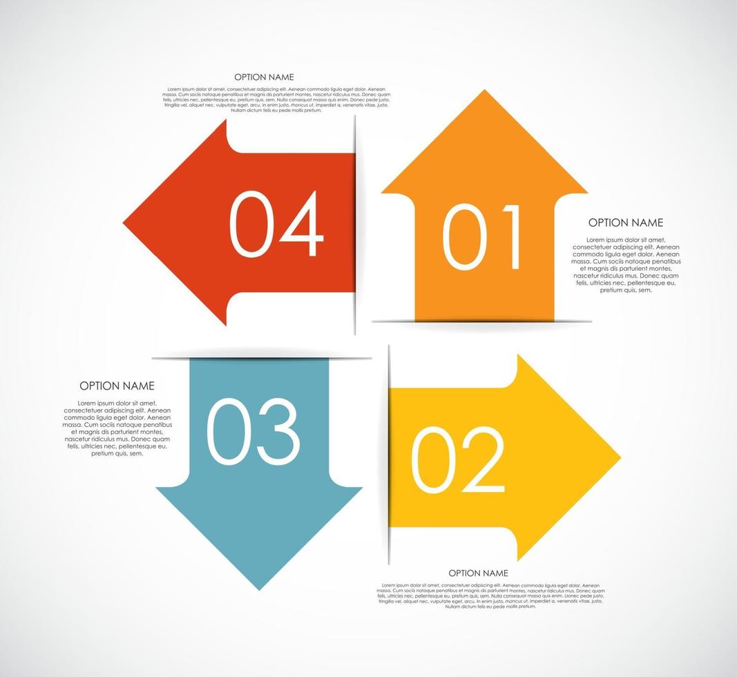 modèles d'infographie pour l'illustration vectorielle d'affaires. vecteur