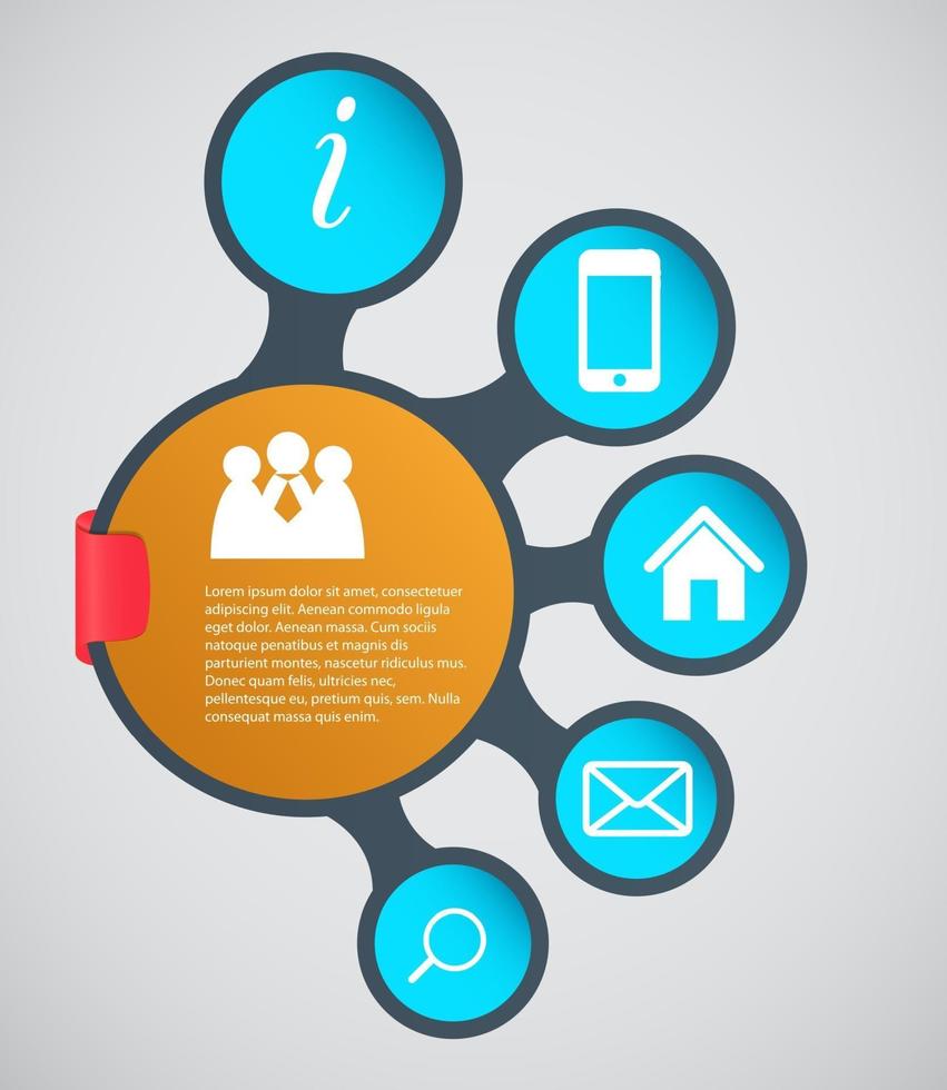 modèle d'infographie illustration vectorielle d'affaires vecteur