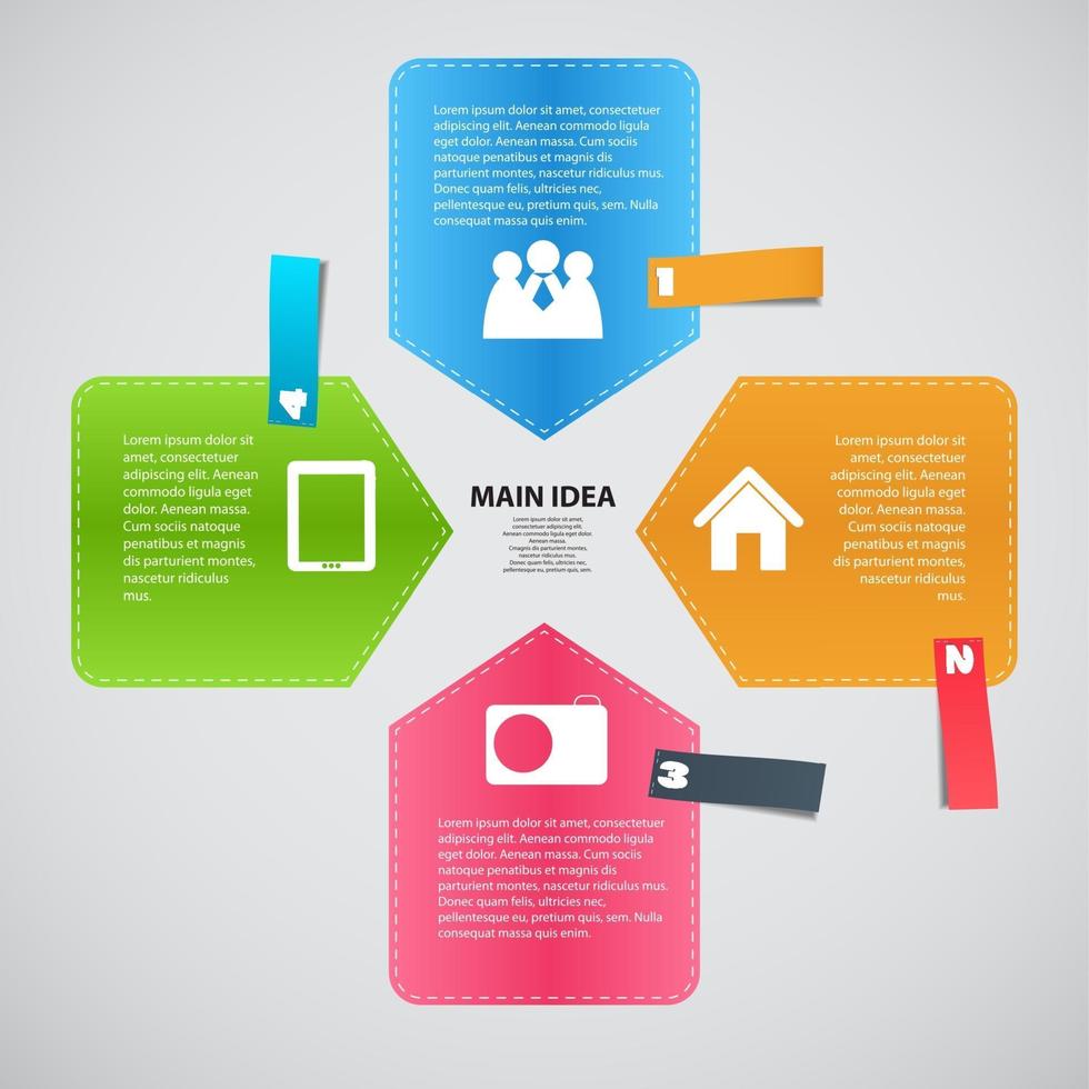 modèle d'infographie illustration vectorielle d'affaires vecteur