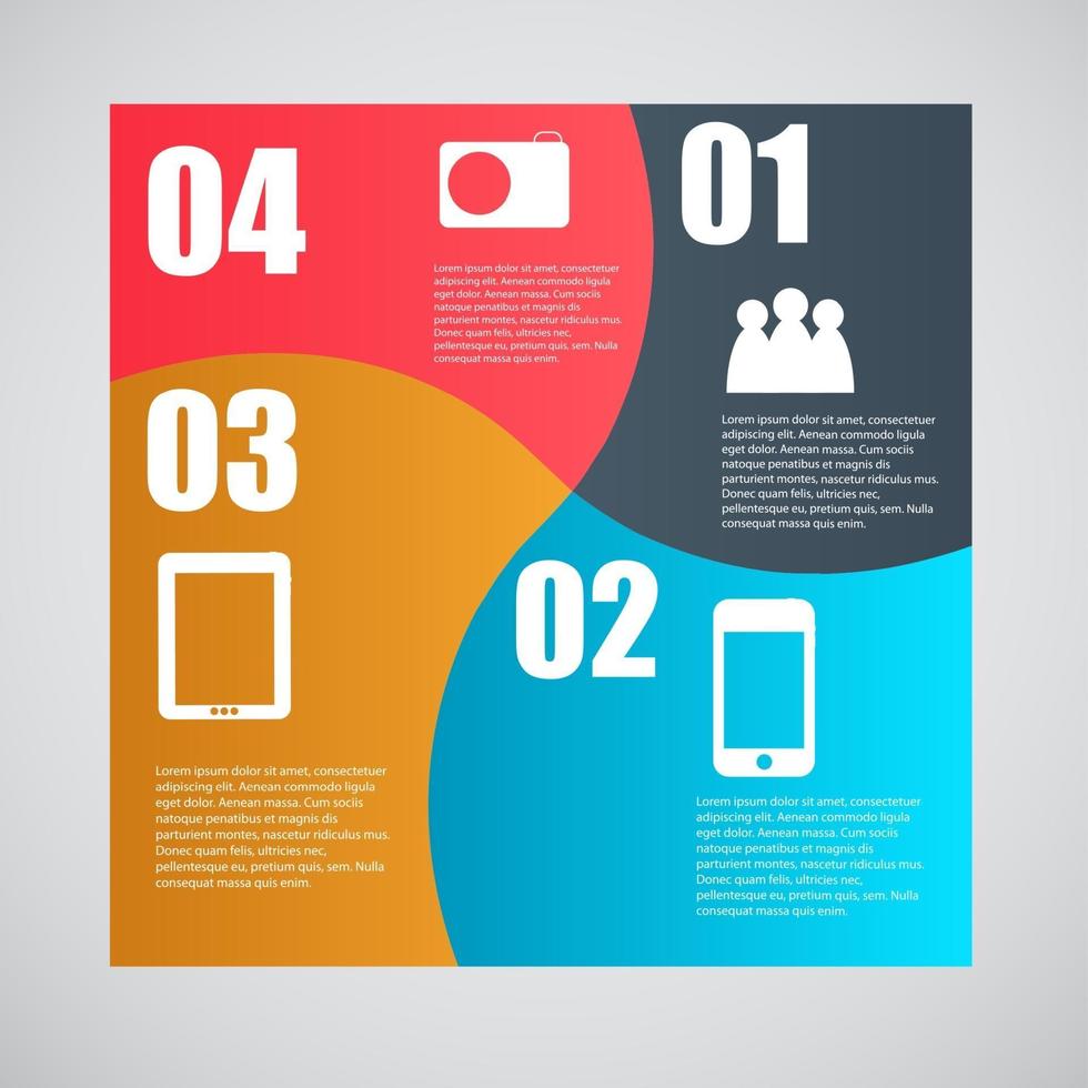 modèle d'infographie illustration vectorielle d'affaires vecteur