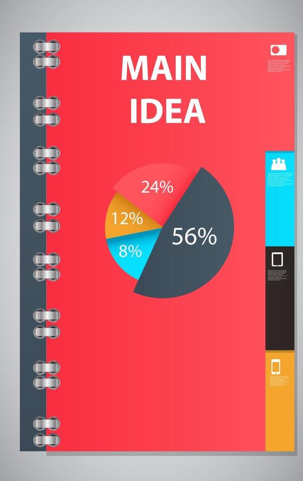 illustration vectorielle de conception de modèle d'infographie vecteur