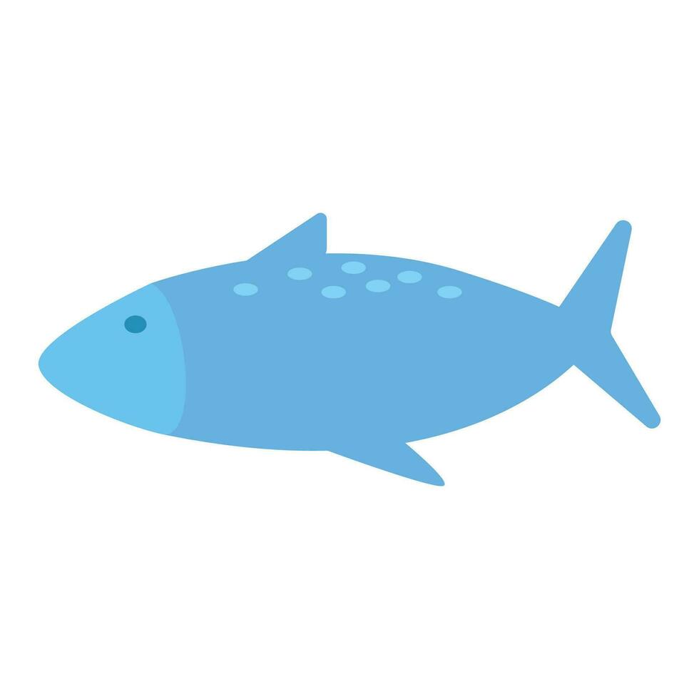 vecteur mignonne poisson mer animal dessin animé sur blanc