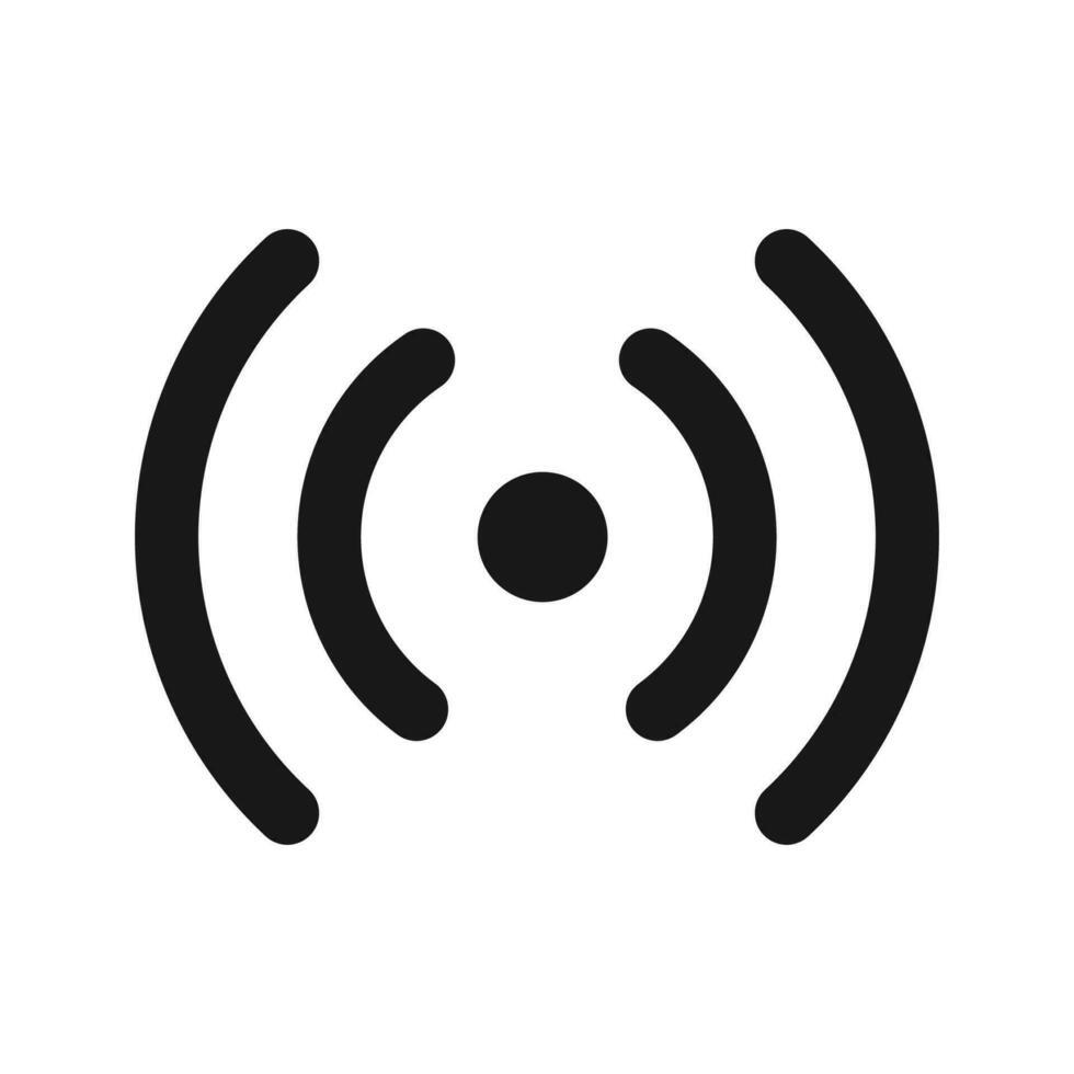 vecteur sans fil réseau symbole, Wifi abstrait vecteur icône