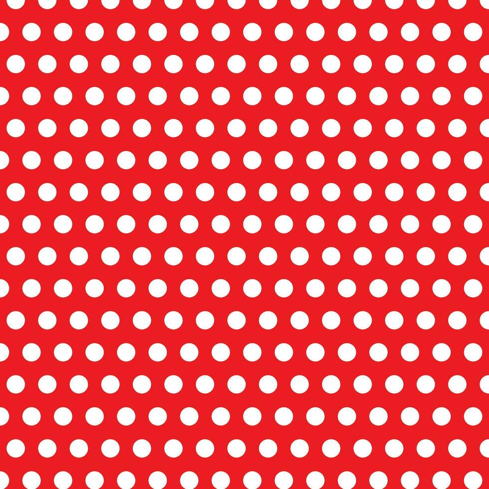 moderne Facile abstrait blanc Couleur polka point modèle sur rouge Couleur Contexte vecteur