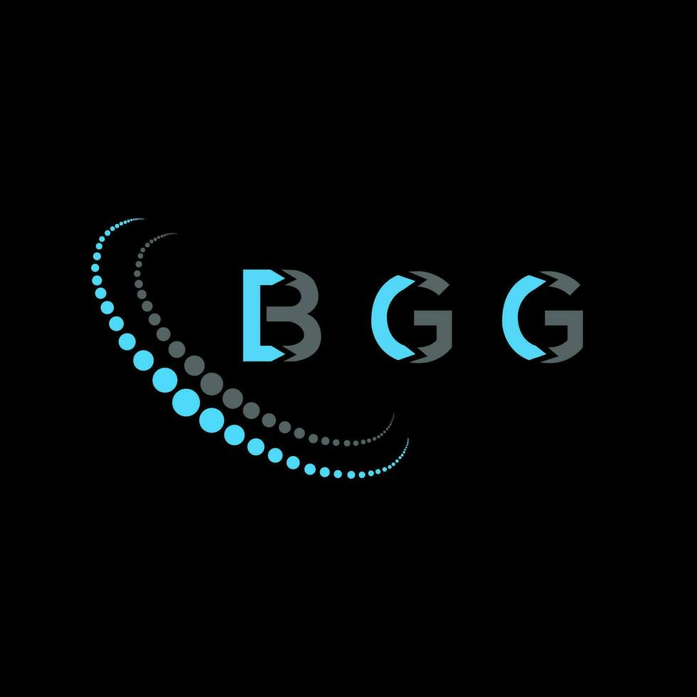 bgg lettre logo Créatif conception. bgg unique conception. vecteur