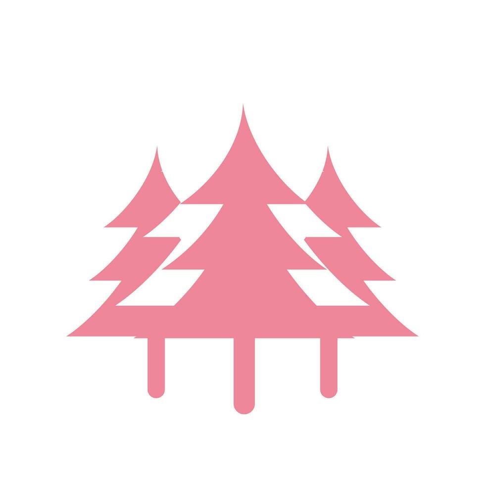 pin arbre icône vecteur isolé sur blanc Contexte pour votre la toile et mobile app conception, pin arbre logo concept