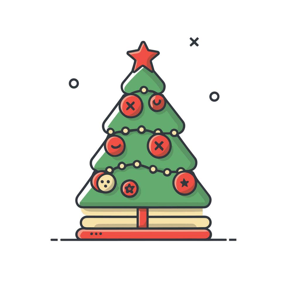 Noël livre arbre sublimation paquet vecteur