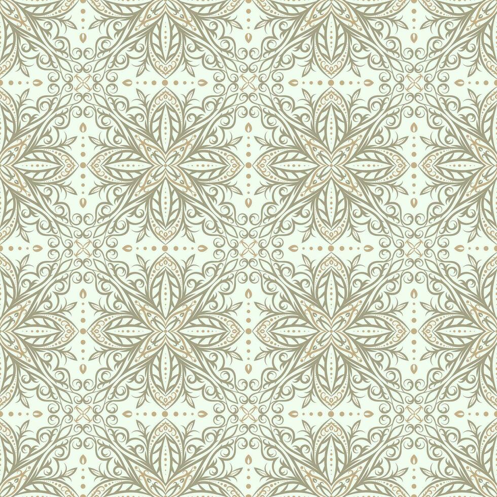 sans couture modèle avec mandala. ancien décoratif Contexte dans turc style. Islam, arabe, Indien, ottoman motif pour textile, tissu, fond d'écran, céramique carrelage vecteur