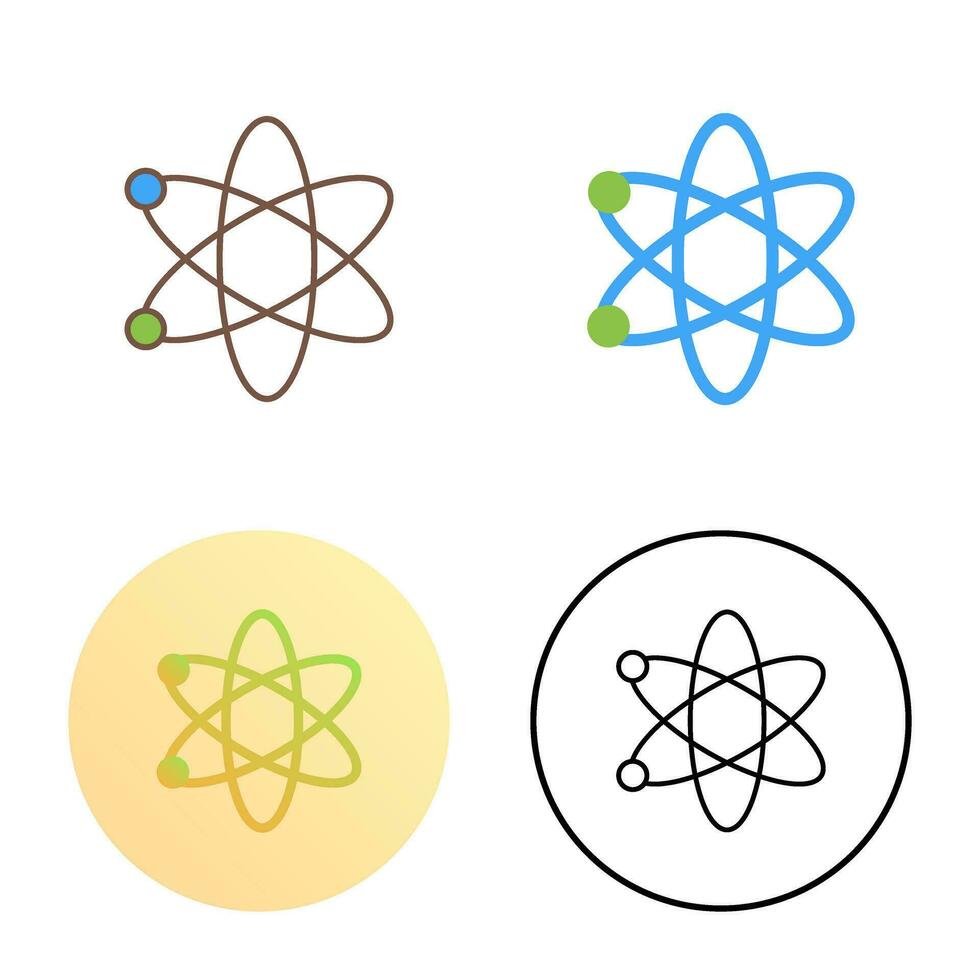 icône de vecteur d & # 39; atome