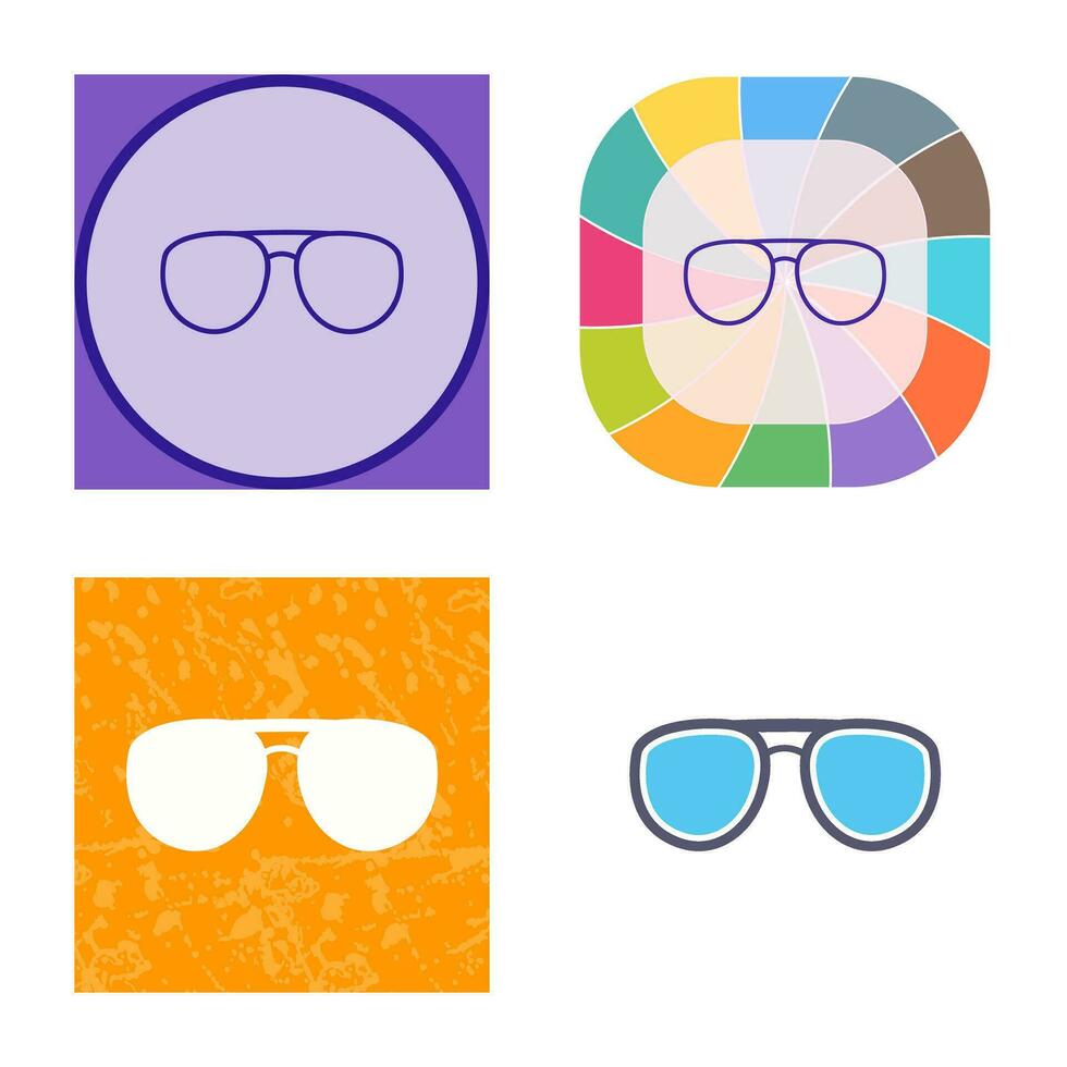 icône de vecteur de lunettes uniques