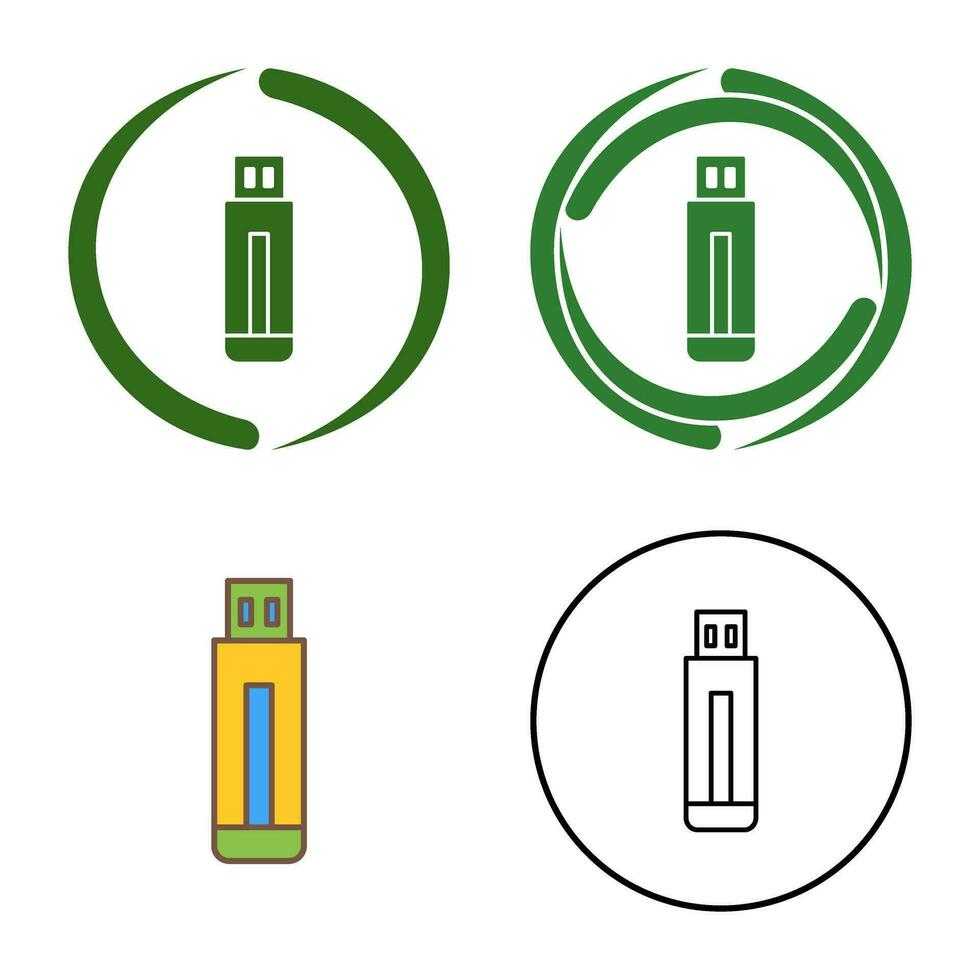 icône de vecteur de lecteur usb