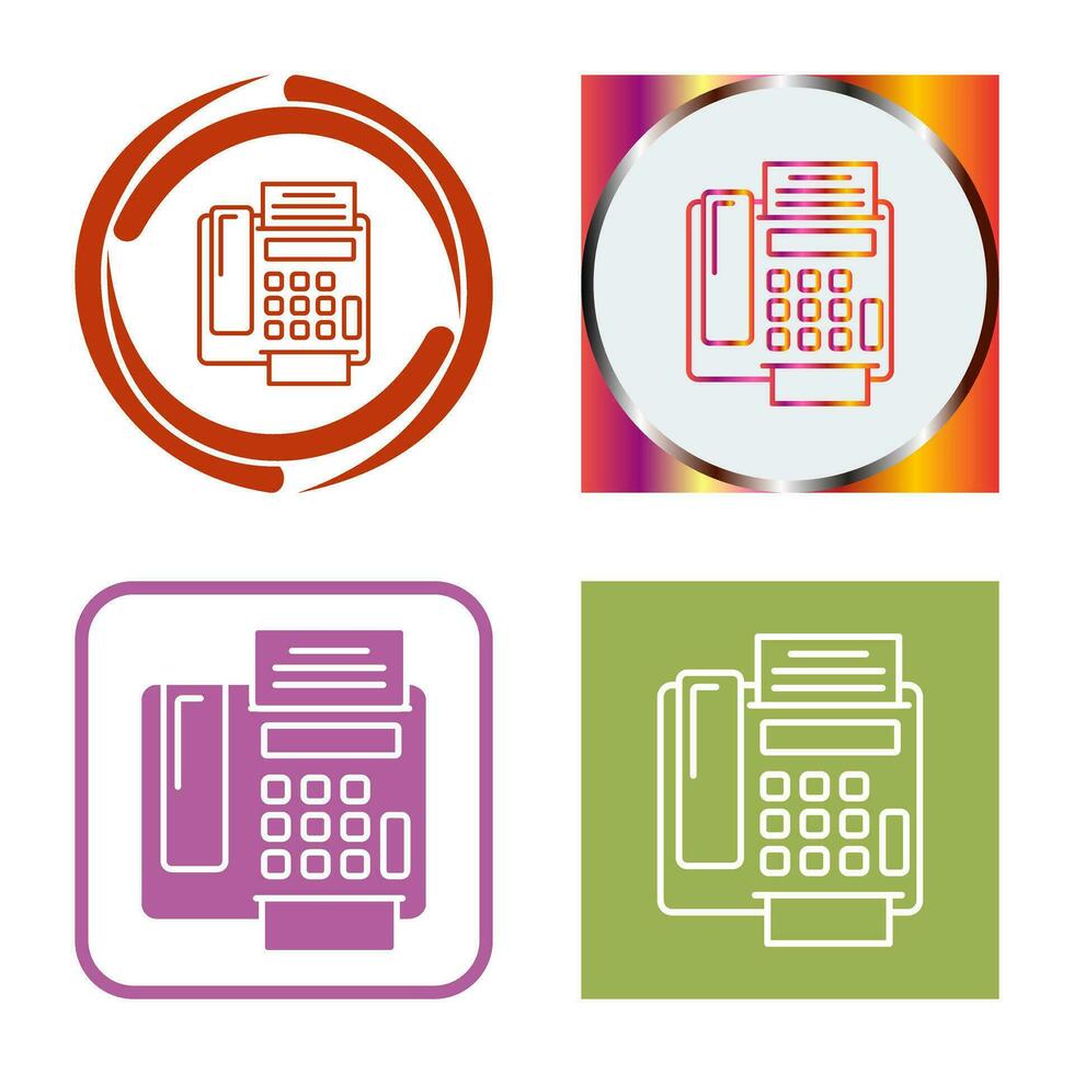 icône de vecteur de télécopieur