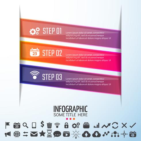 Modèle de conception d&#39;infographie vecteur