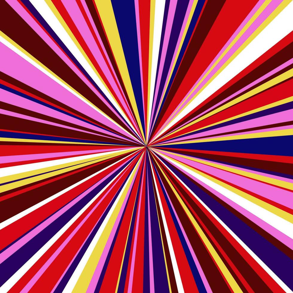 abstrait Contexte de coloré radial rayures vecteur