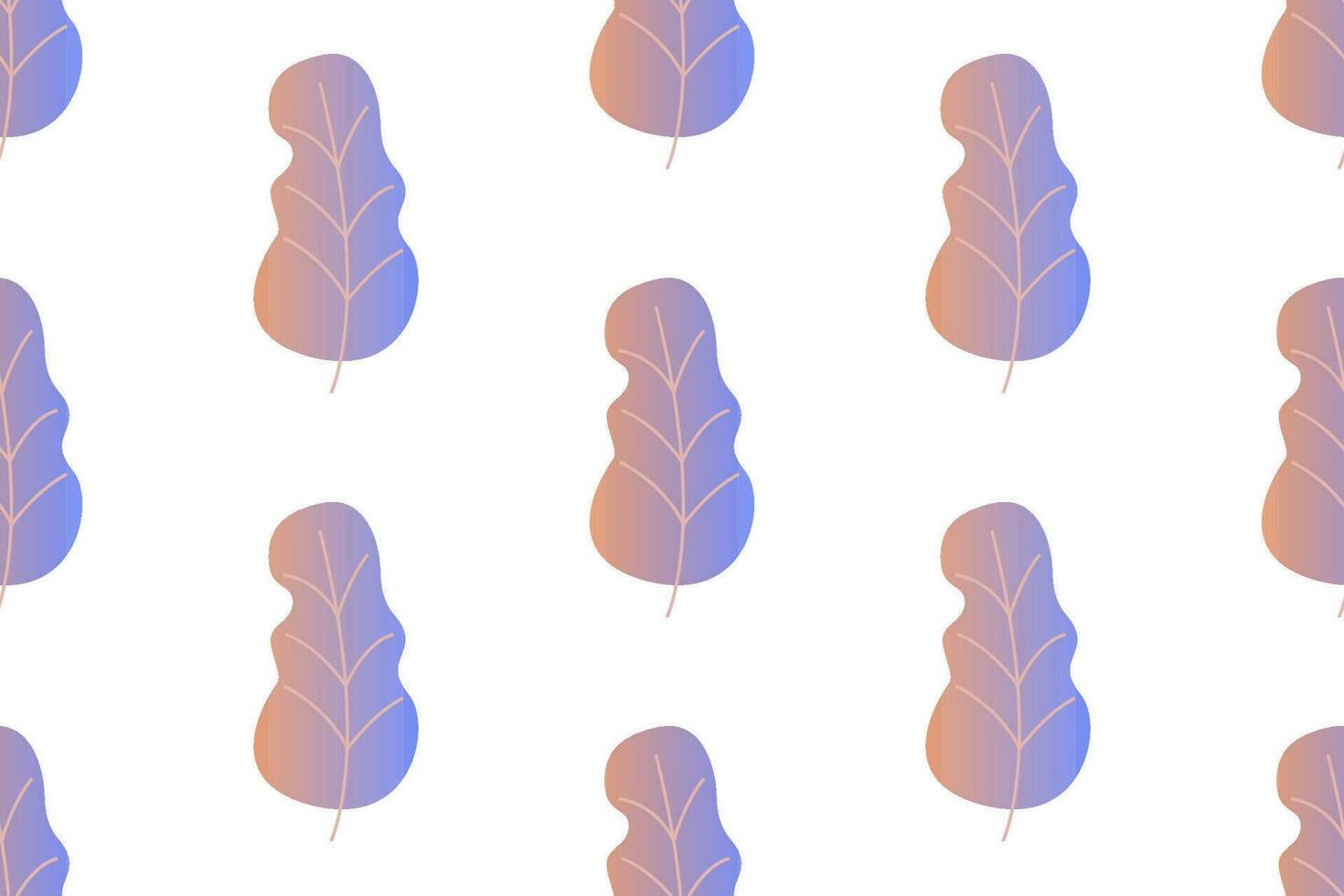 une modèle avec coloré feuilles sur une blanc Contexte vecteur