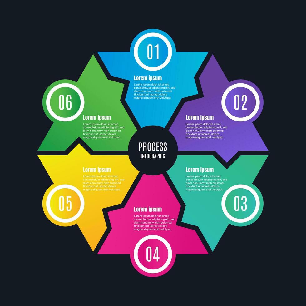 pente processus infographie modèle vecteur