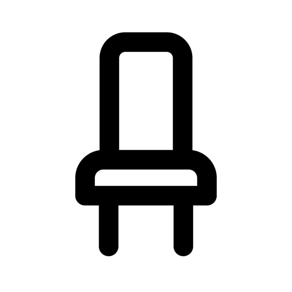 Facile chaise icône. meubles. vecteur. vecteur