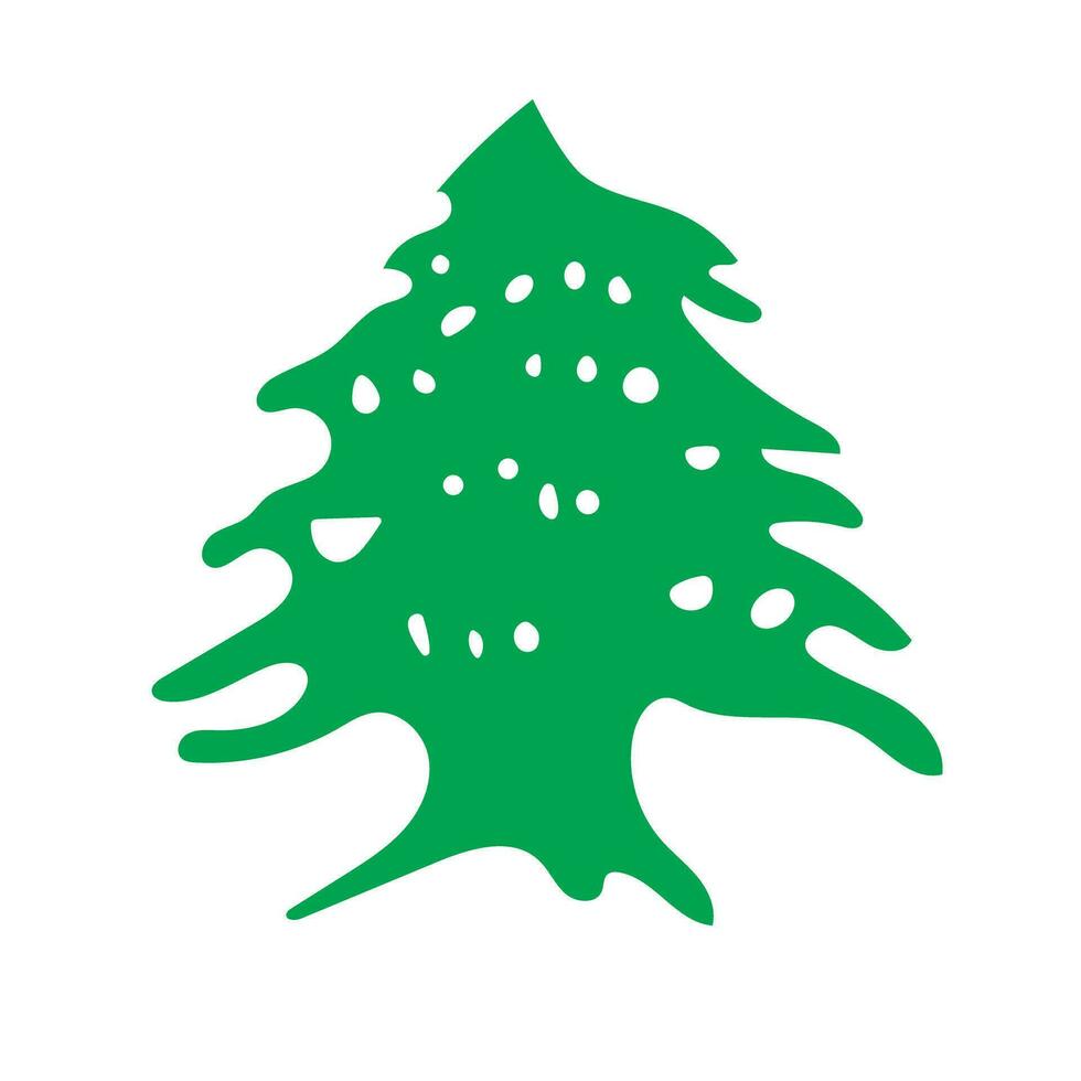 Liban icône. cèdre libani icône. vecteur. vecteur