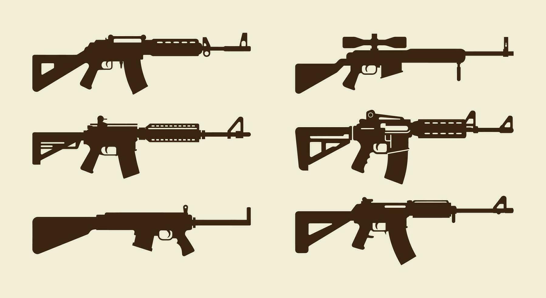 mortel élégance complexe fusil conception vecteur