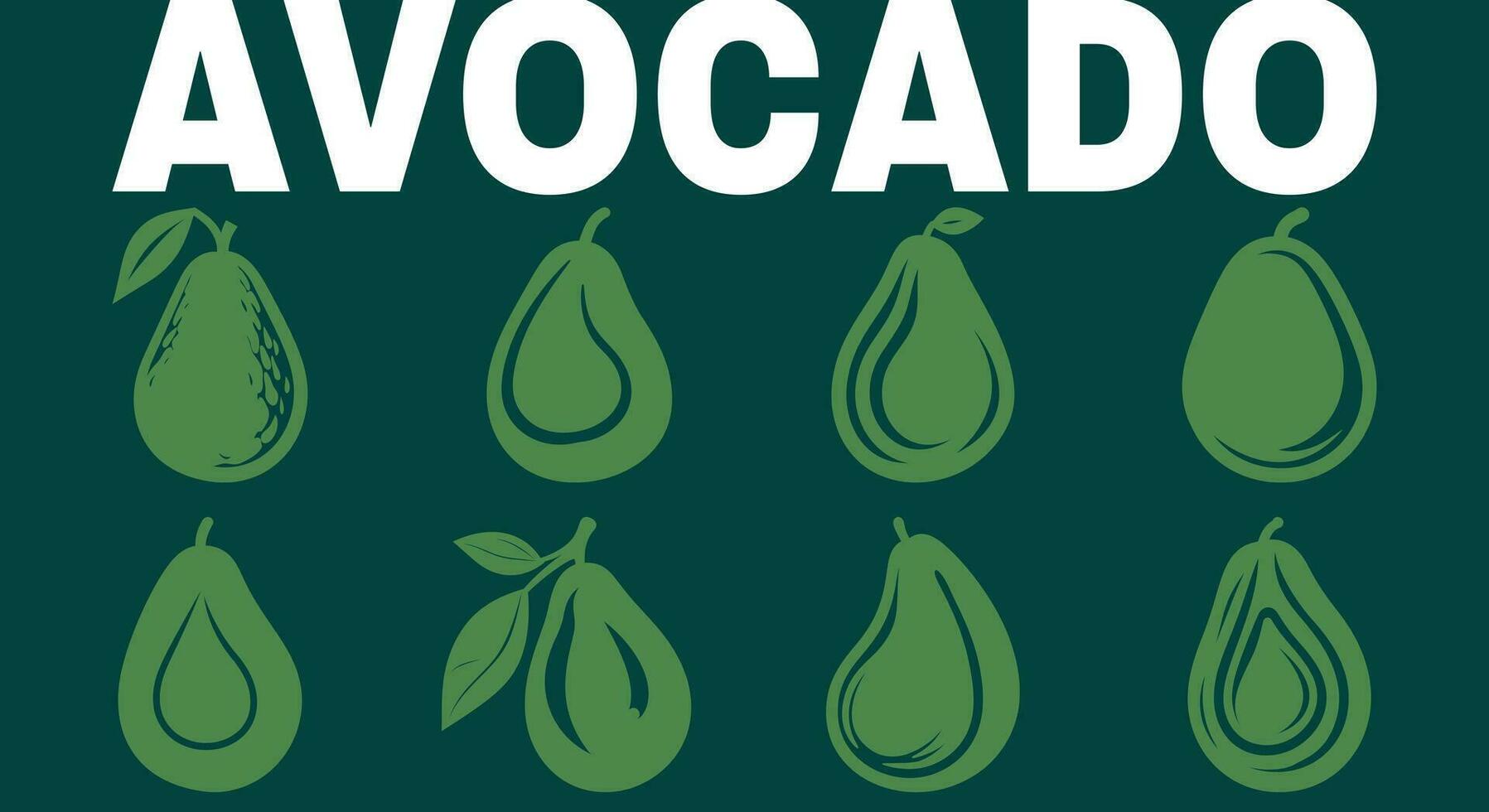 Frais vert rêves Avocat vecteur élégant