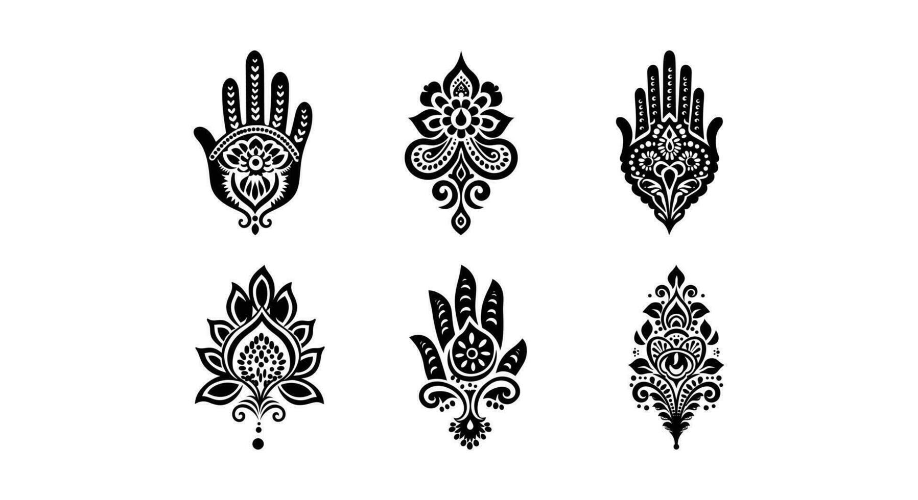 talent artistique dans henné félicité vecteur