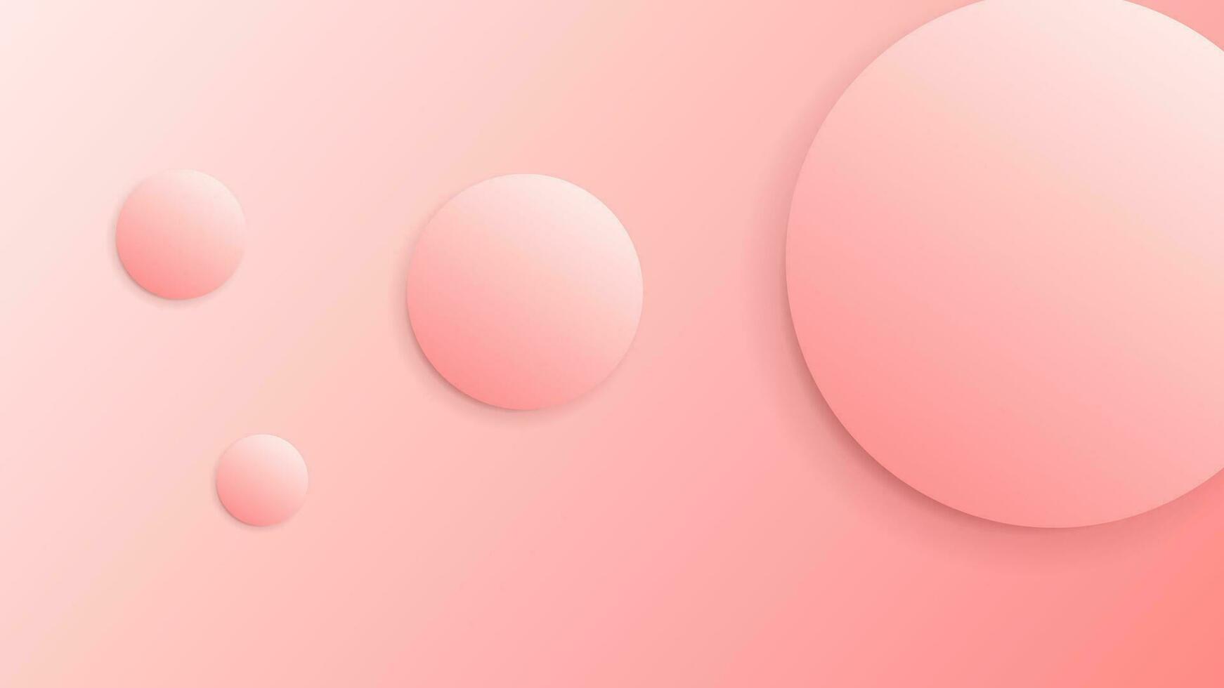 3d Contexte géométrique lumière foncé rouge rose abstrait moderne pièce cercle Balle bulle en volant pente vecteur
