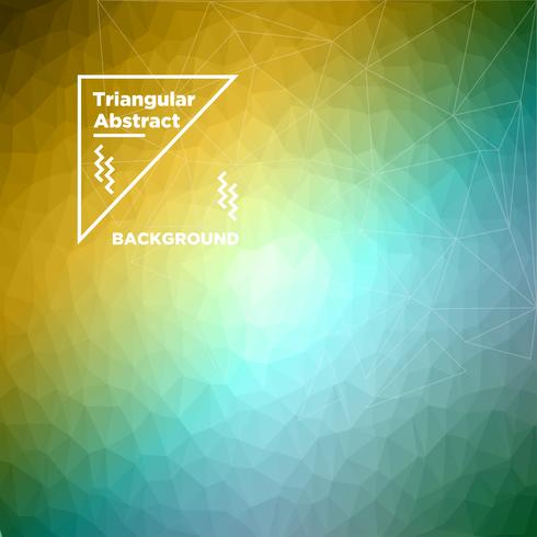 Fond polygonale triangulaire vecteur