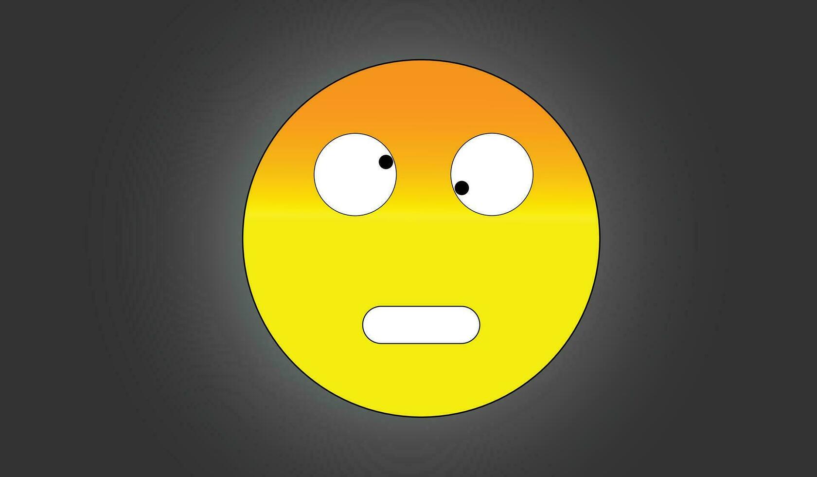 faciale expressions dans Jaune Couleur emoji isolé dans gris Contexte. vecteur illustration