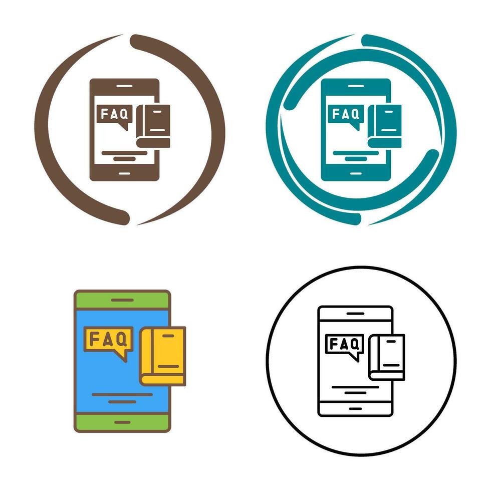 icône de vecteur de FAQ