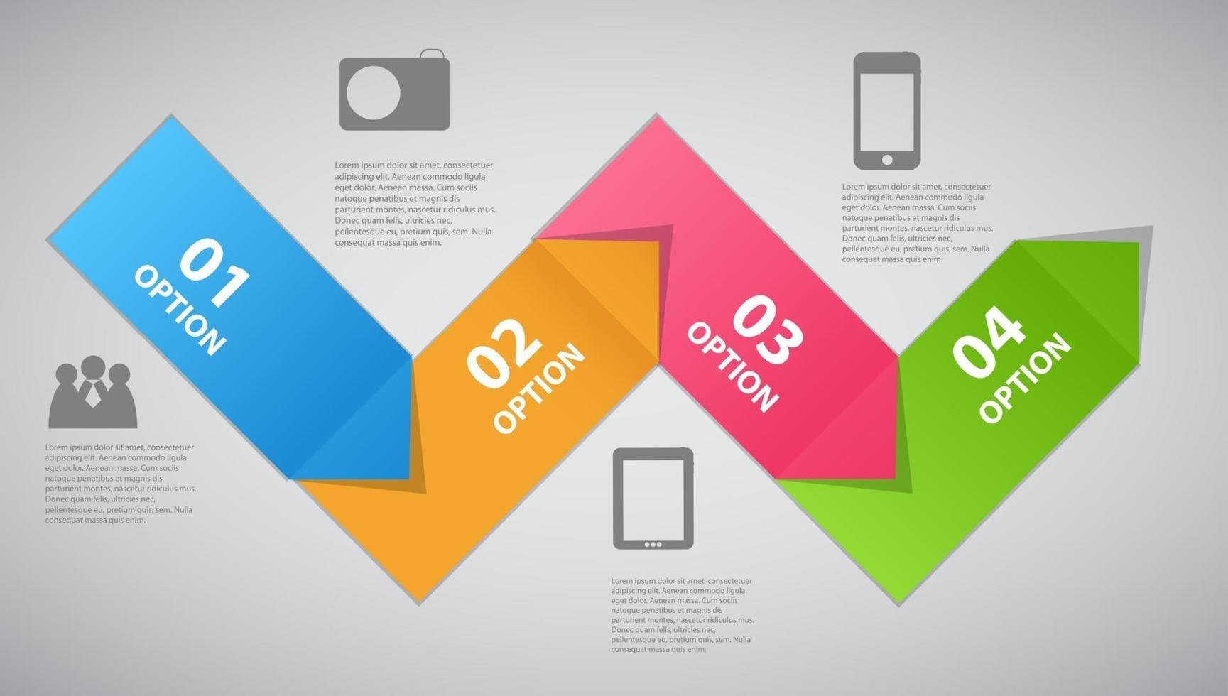 illustration vectorielle de conception de modèle d'infographie vecteur