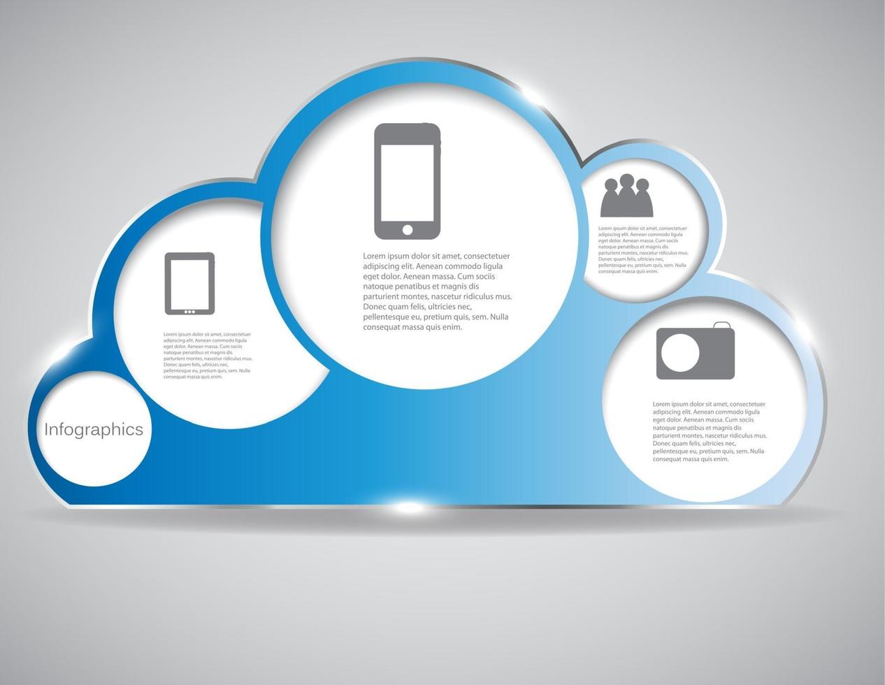 illustration vectorielle de modèle infographique vecteur