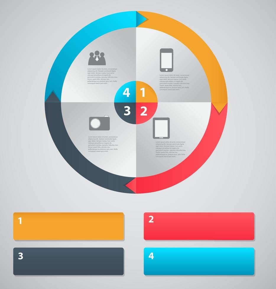 illustration vectorielle de modèle infographique vecteur