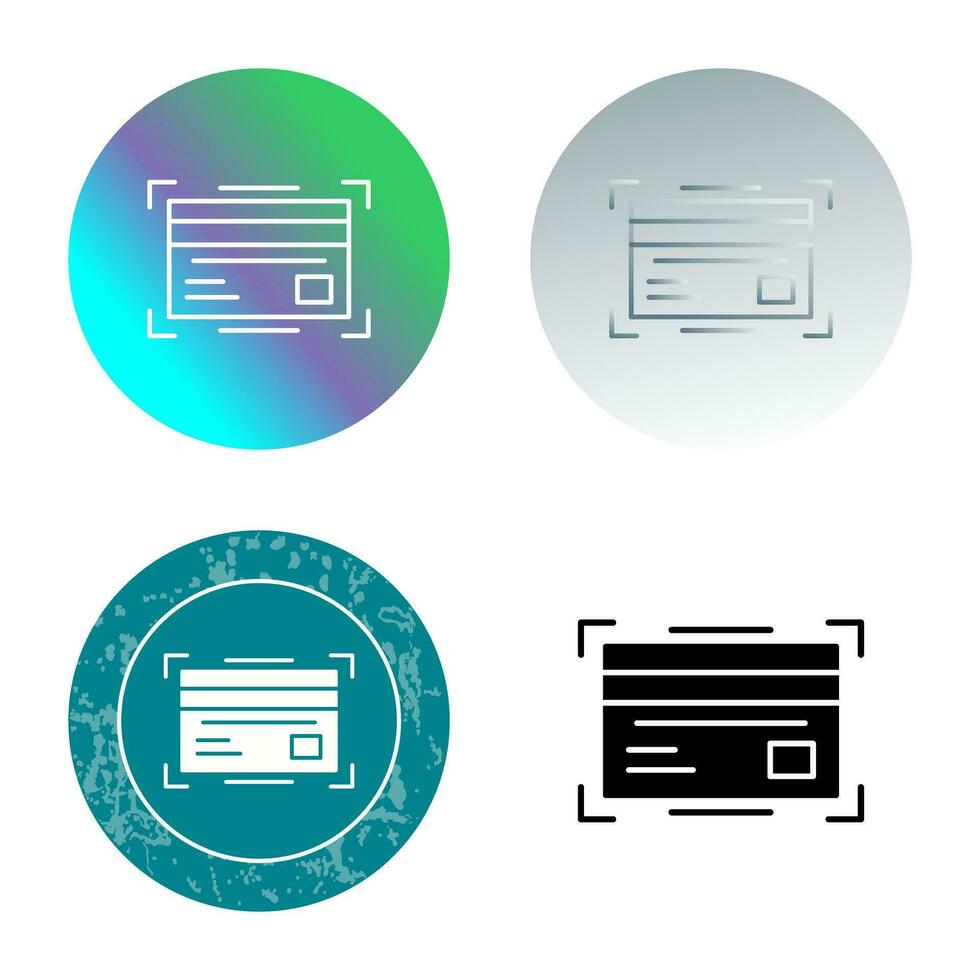 icône de vecteur de carte de crédit