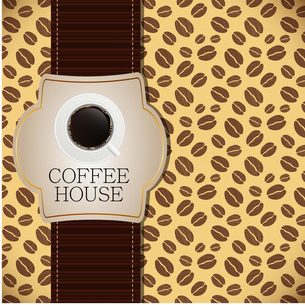 illustration vectorielle de café maison menu modèle vecteur