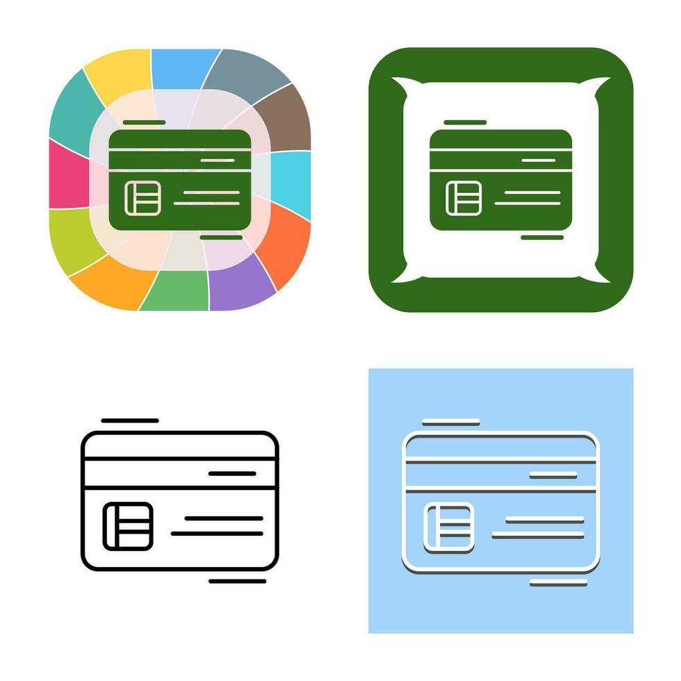 icône de vecteur de carte de crédit