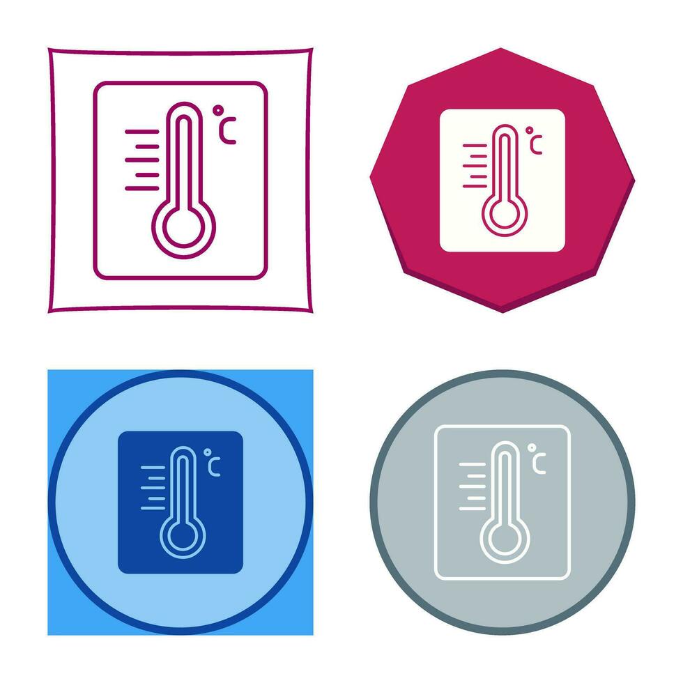 icône de vecteur de thermomètre