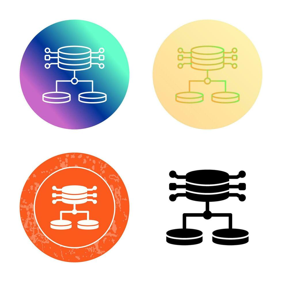 icône de vecteur de données structurées