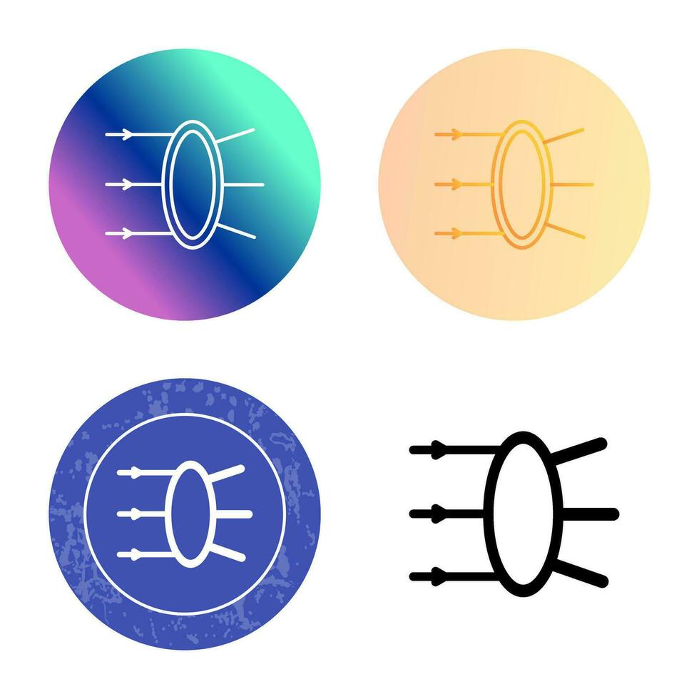 icône de vecteur de réfraction