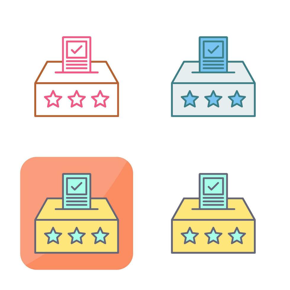 icône de vecteur de bulletin de vote