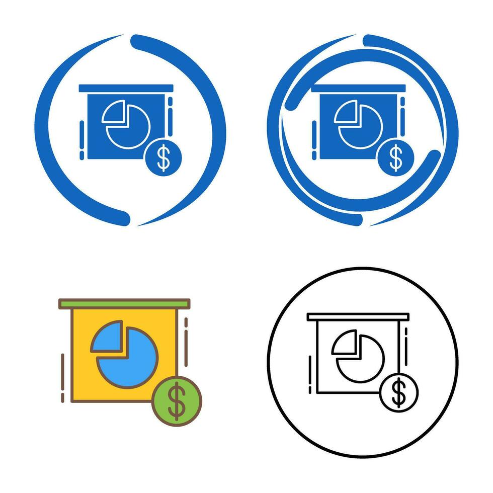 icône de vecteur de graphique à secteurs