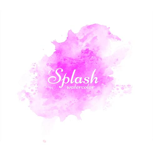 Vecteur de design splash aquarelle coloré élégant