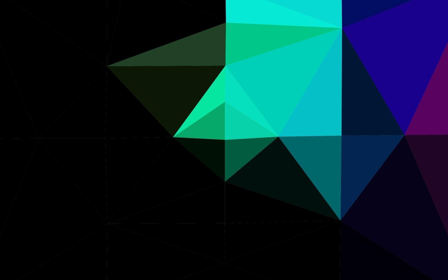 multicolore foncé, abstrait de polygone vectoriel arc-en-ciel.