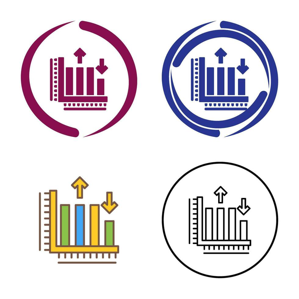 icône de vecteur de graphique à barres