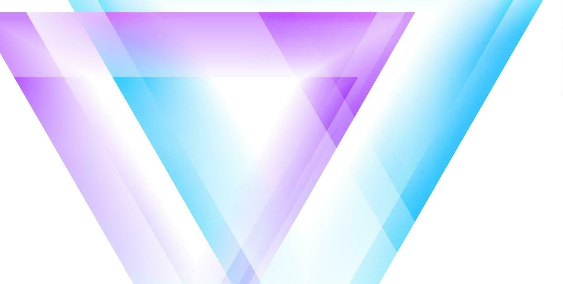 bleu violet géométrique technologie Contexte avec brillant Triangles vecteur